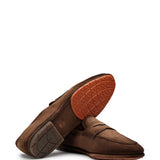Mocassini penny Carlo in marrone Santoni - uomo 