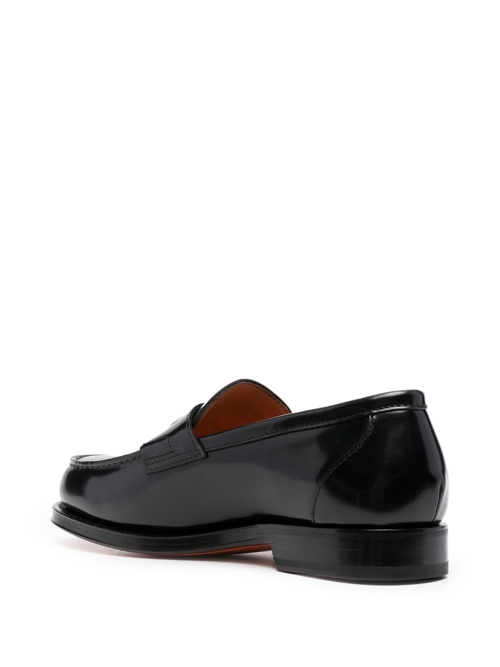 Mocassini gunter  in nero Santoni - uomo 