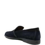 Mocassini in pelle scamosciata in blu Santoni - uomo 