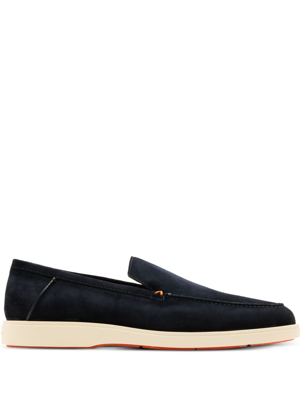 Mocassini con cuciture a contrasto in blu Santoni - uomo 