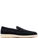 Mocassini con cuciture a contrasto in blu Santoni - uomo 