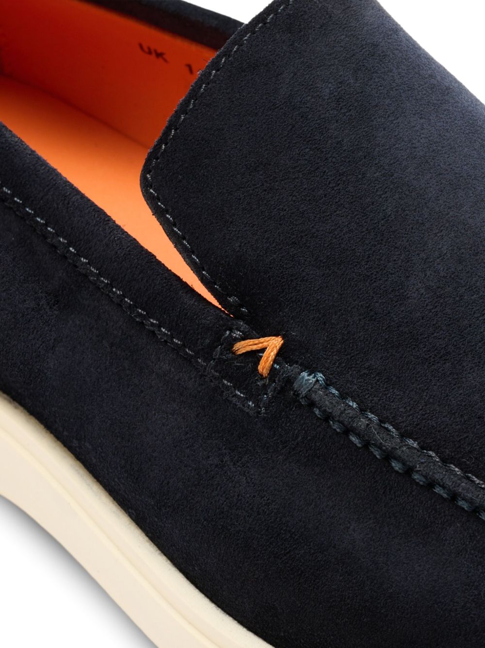 Mocassini con cuciture a contrasto in blu Santoni - uomo 