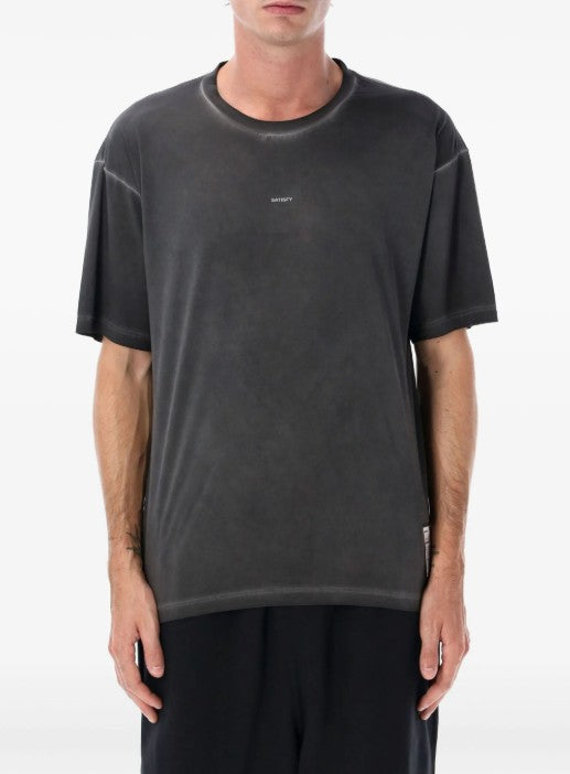 T-shirt girocollo in grigio Satisfy - unisex 
