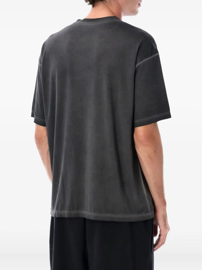 T-shirt girocollo in grigio Satisfy - unisex 
