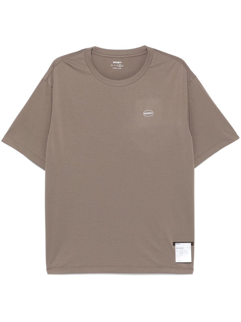 T-shirt AuraLite™ girocollo in verde Satisfy - unisex 