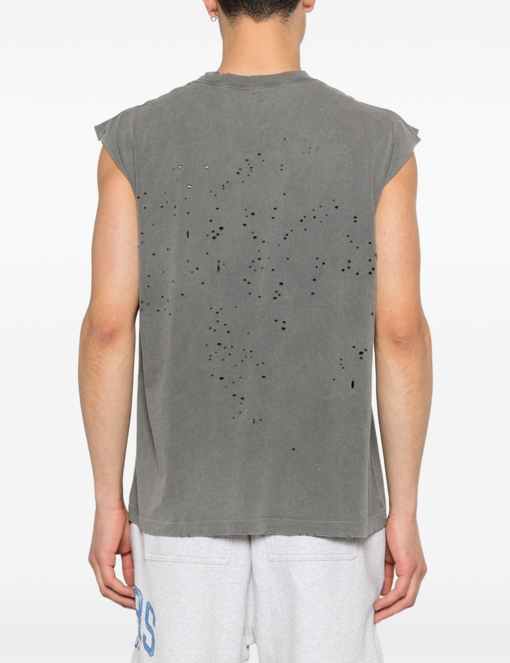 Canotta smanicata in grigio Satisfy - unisex 