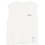 Canotta girocollo in bianco Satisfy - unisex 