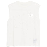 Canotta girocollo in bianco Satisfy - unisex 