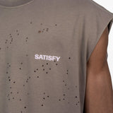 Canotta con stampa logo in beige Satisfy - unisex 
