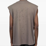 Canotta con stampa logo in beige Satisfy - unisex 