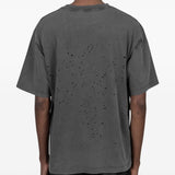 T-shirt con effetto vissuto in nero Satisfy - unisex 