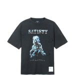 T-shirt con effetto vissuto in nero Satisfy - unisex 