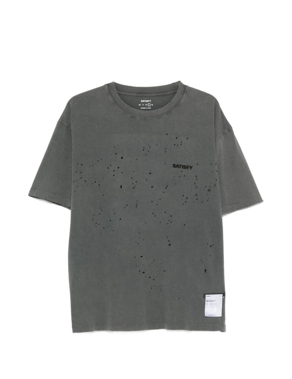 T-shirt a maniche corte in nero Satisfy - unisex 