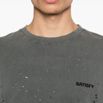 T-shirt a maniche corte in nero Satisfy - unisex 