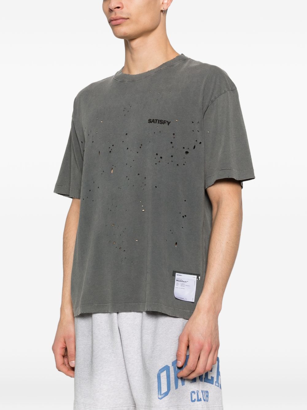 T-shirt a maniche corte in nero Satisfy - unisex 