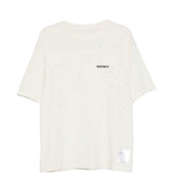 T-shirt girocollo in bianco Satisfy - unisex 