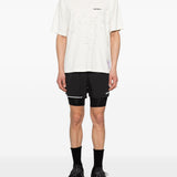 T-shirt girocollo in bianco Satisfy - unisex 