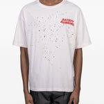 T-shirt con effetto vissuto in bianco Satisfy - unisex 