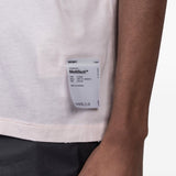 T-shirt con effetto vissuto in bianco Satisfy - unisex 