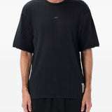 T-shirt con logo in nero Satisfy - unisex 