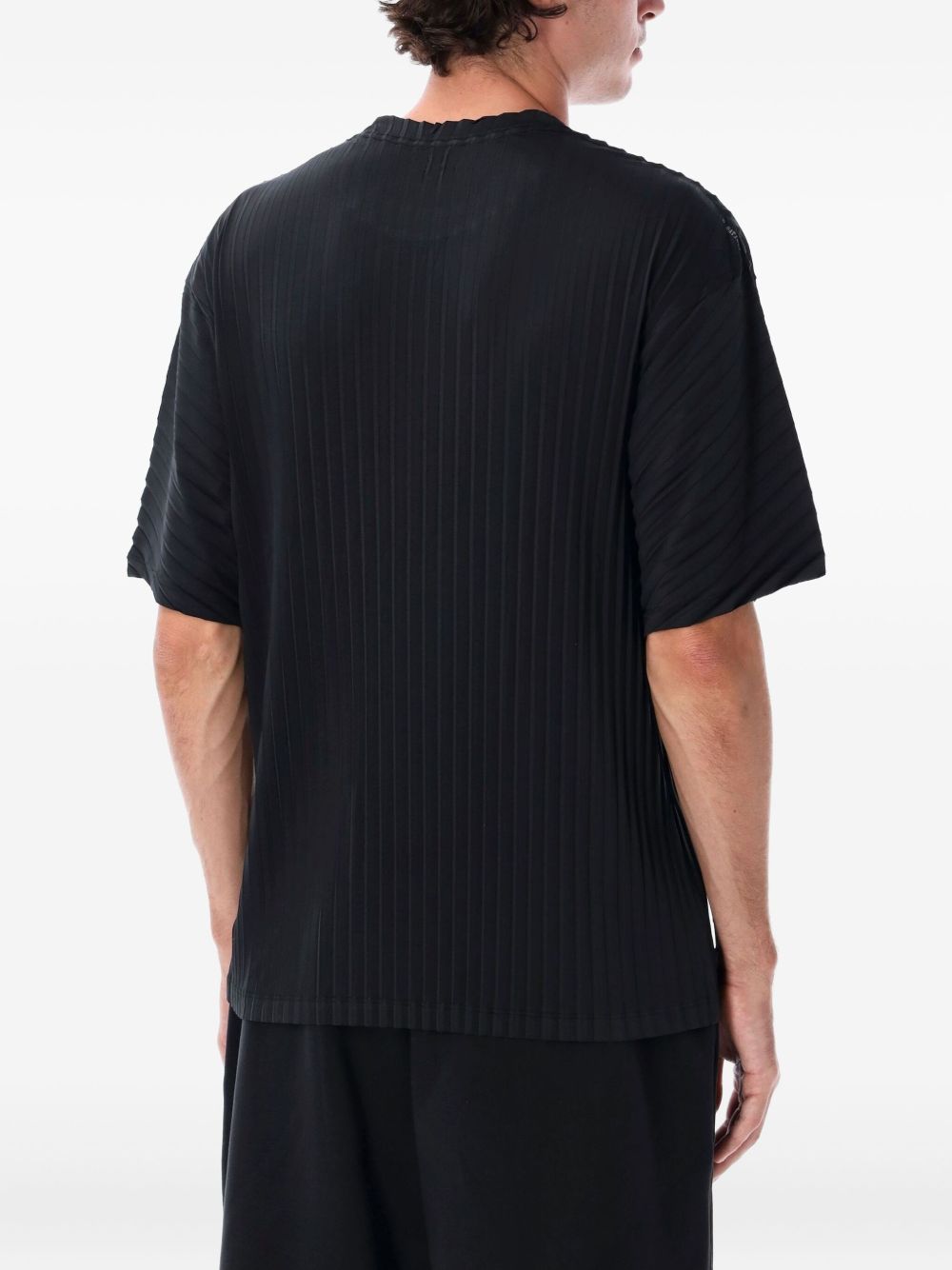 T-shirt con logo in nero Satisfy - unisex 