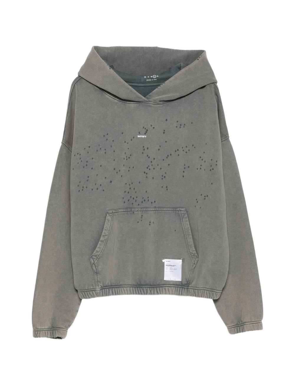 Felpa con cappuccio mothtech in grigio Satisfy - unisex 