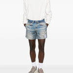 Shorts denim in blu Satisfy - unisex 