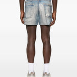Shorts denim in blu Satisfy - unisex 