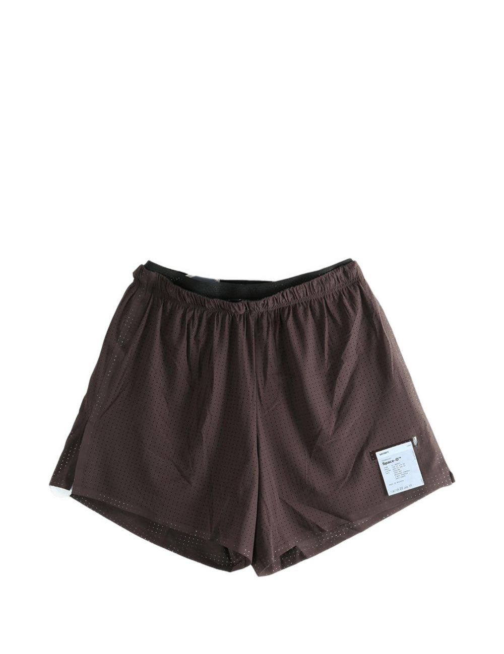 Pantaloncini con coulisse in marrone Satisfy - unisex 
