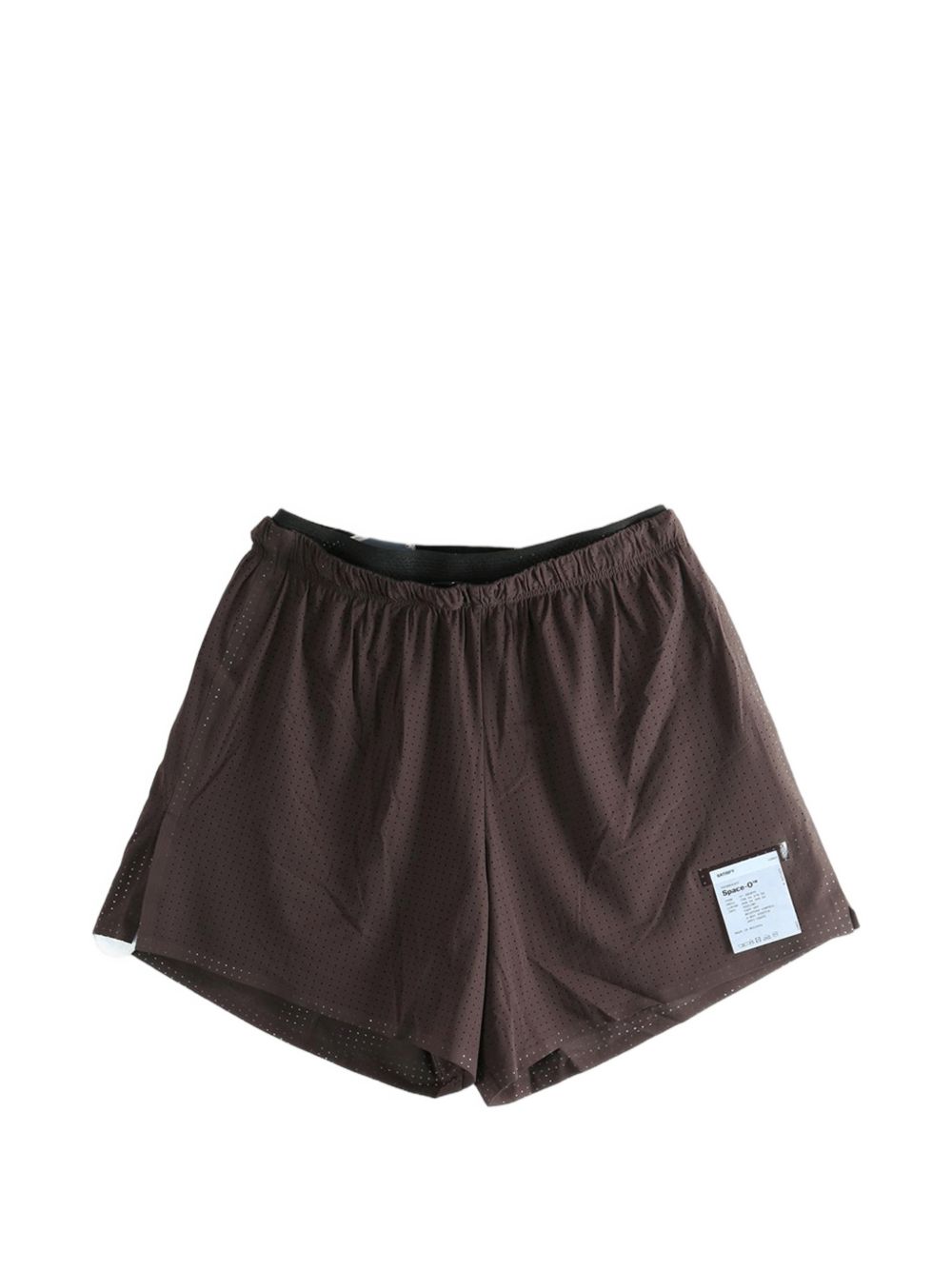 Pantaloncini con coulisse in marrone Satisfy - unisex 