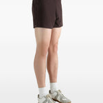 Pantaloncini con coulisse in marrone Satisfy - unisex 