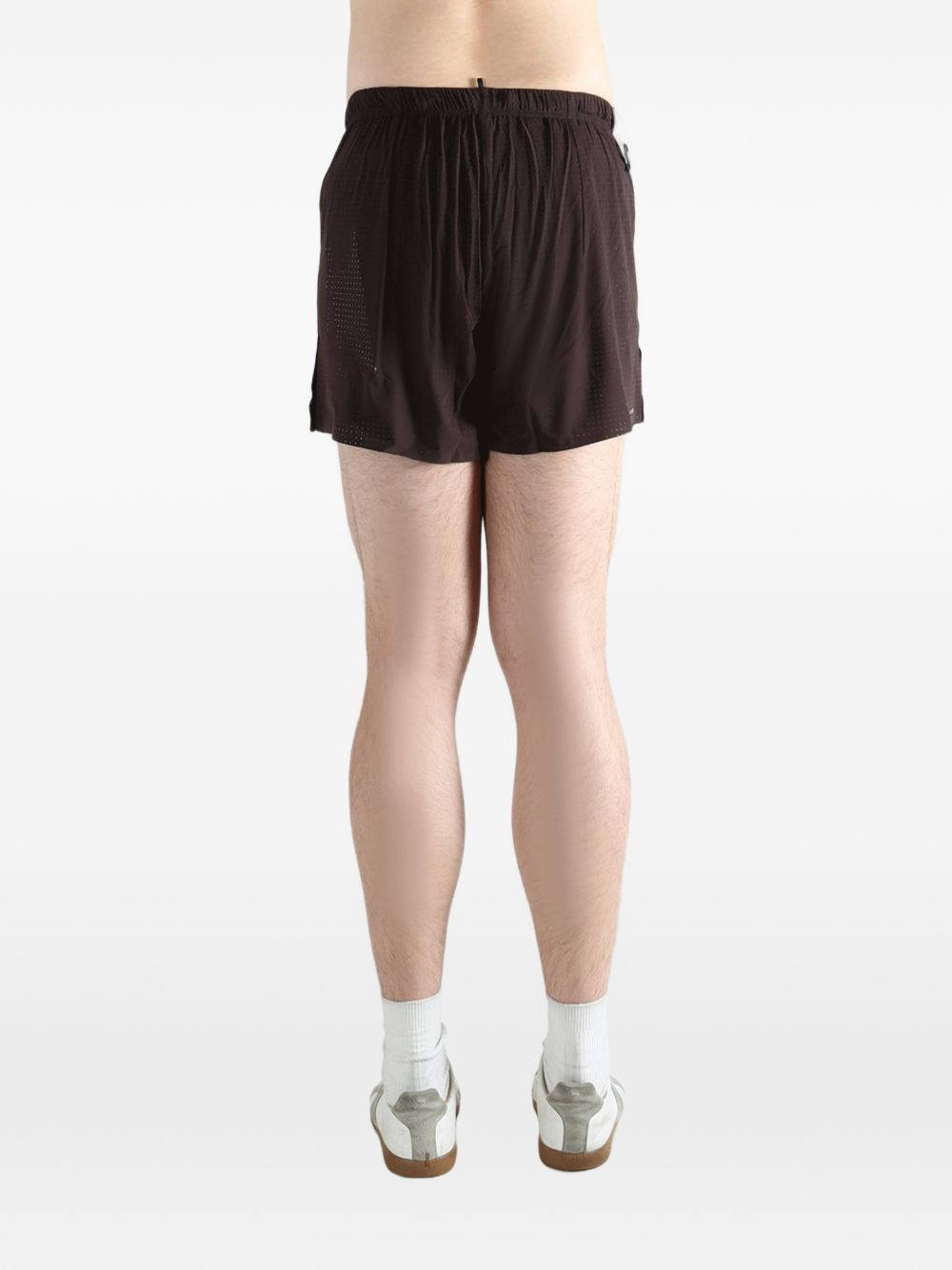Pantaloncini con coulisse in marrone Satisfy - unisex 