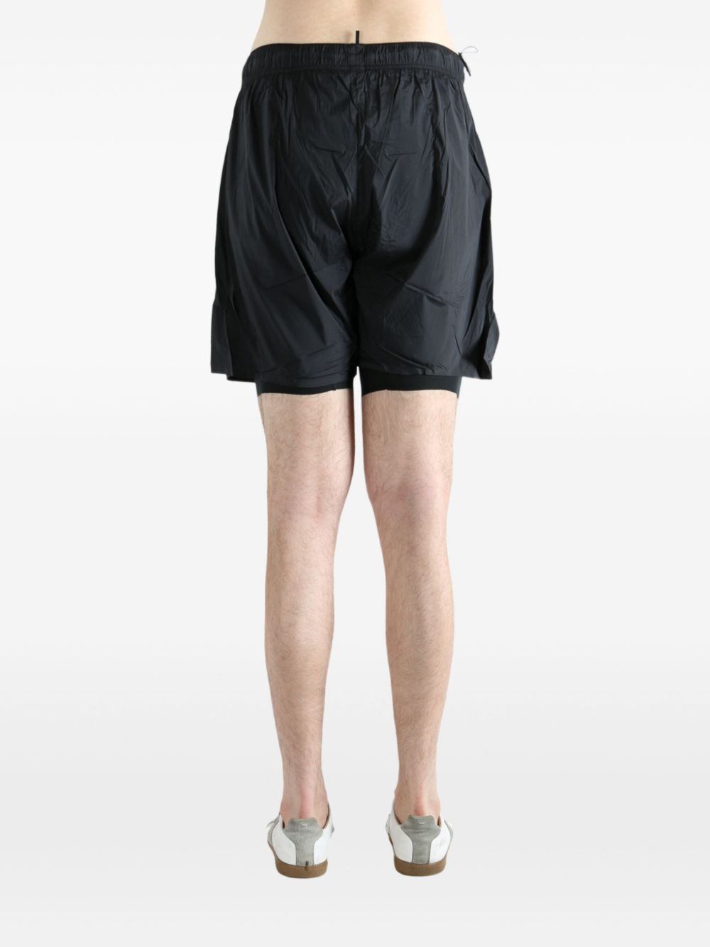 Shorts a doppio strato TECHSILK™ da 8" in nero Satisfy - unisex 