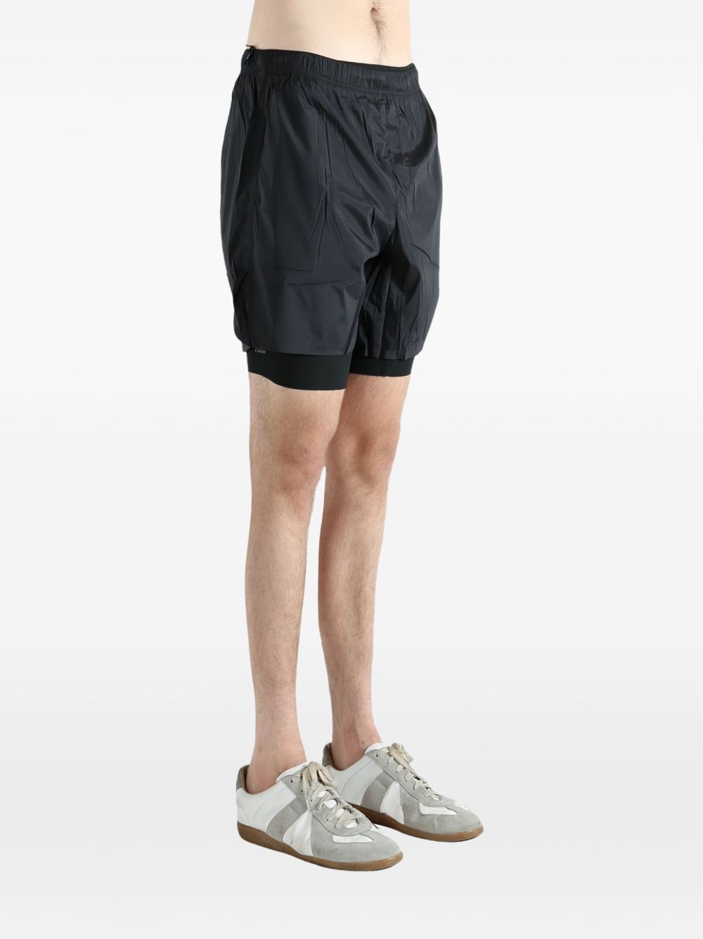 Shorts a doppio strato TECHSILK™ da 8" in nero Satisfy - unisex 