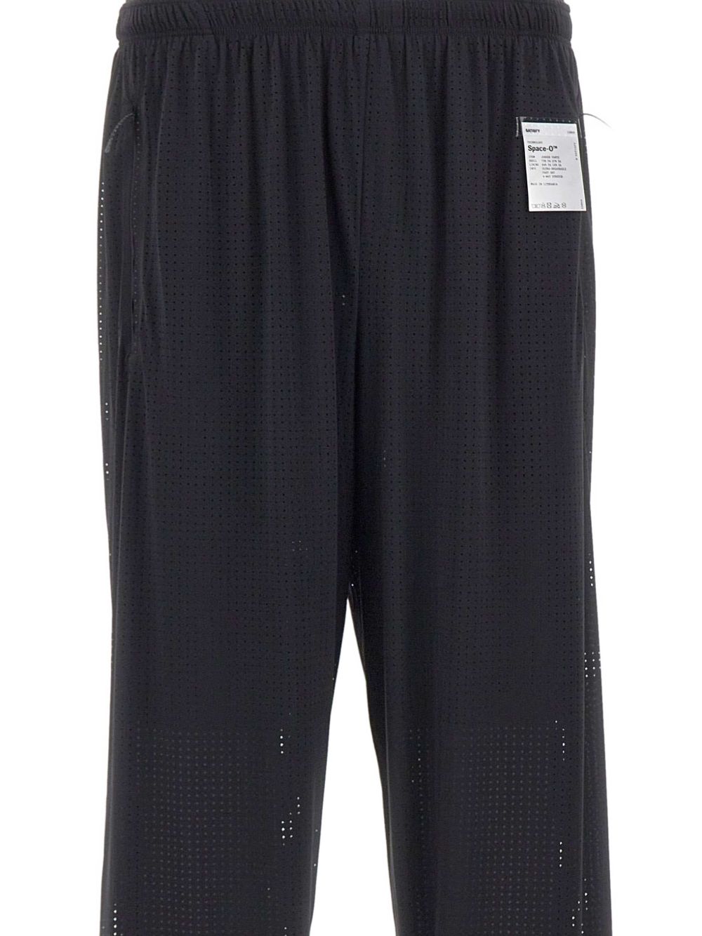 Pantaloni da tuta Space-O traforati in nero Satisfy - unisex 