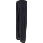 Pantaloni da tuta Space-O traforati in nero Satisfy - unisex 