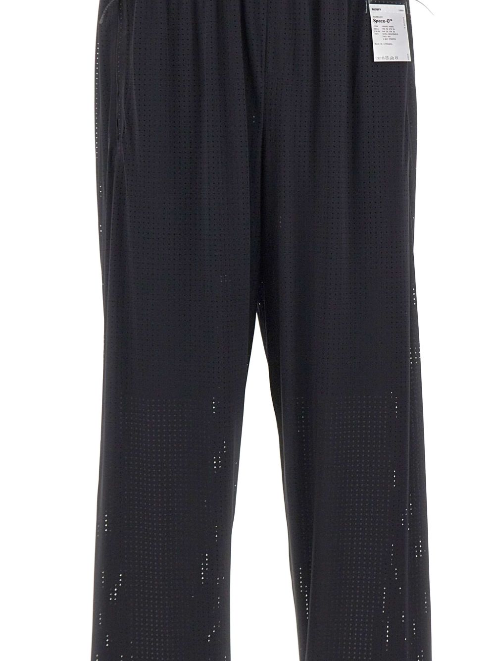 Pantaloni da tuta Space-O traforati in nero Satisfy - unisex 