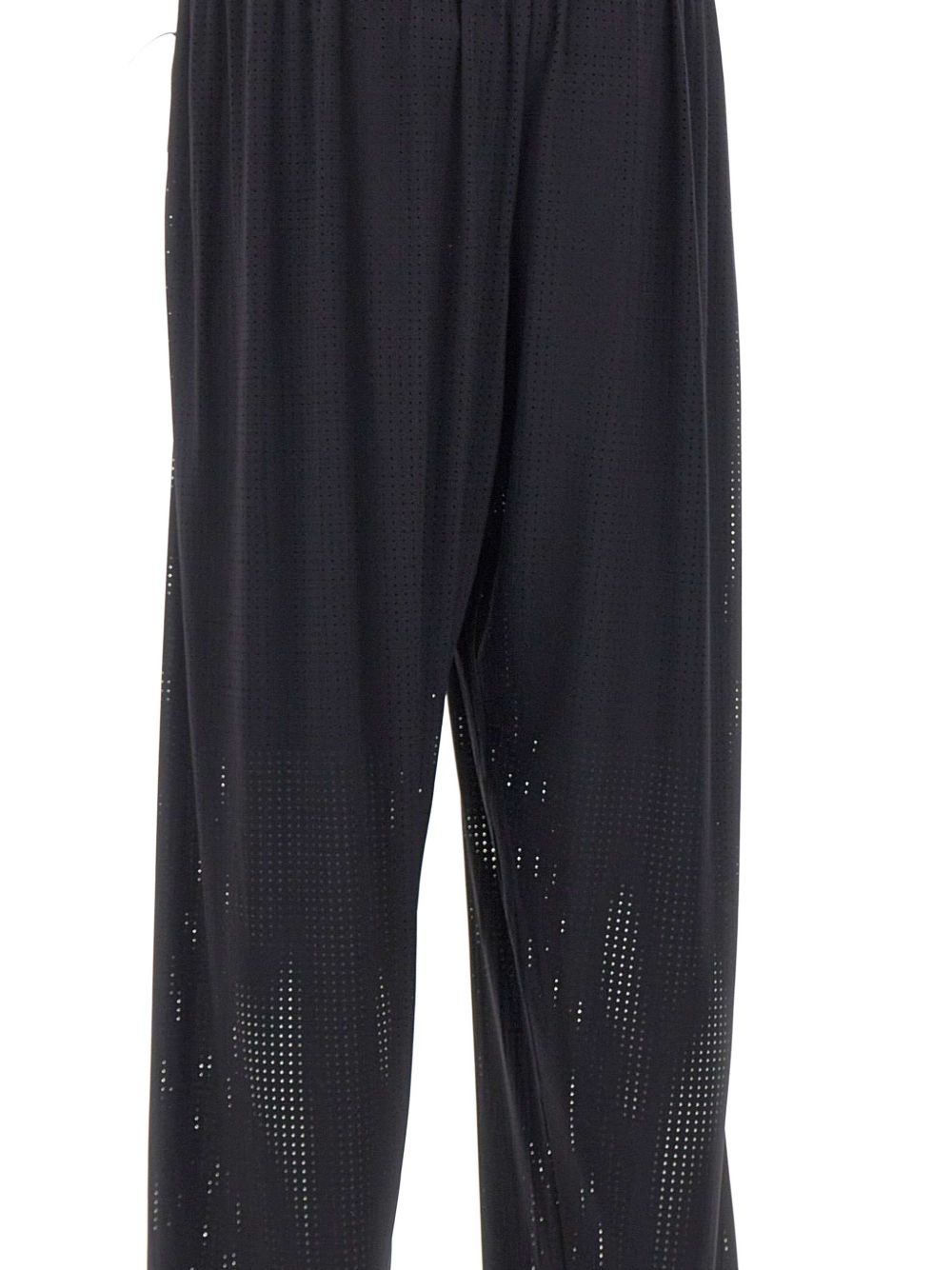 Pantaloni da tuta Space-O traforati in nero Satisfy - unisex 
