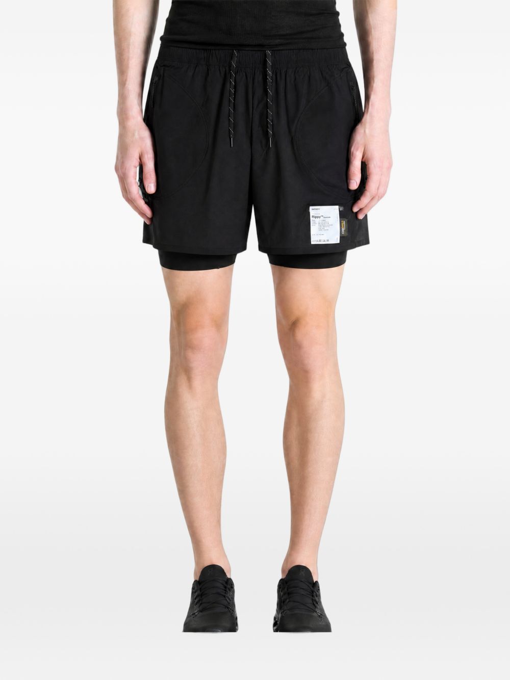 Shorts tecnici Riippy in nero 