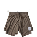 Shorts tecnici da running in marrone 