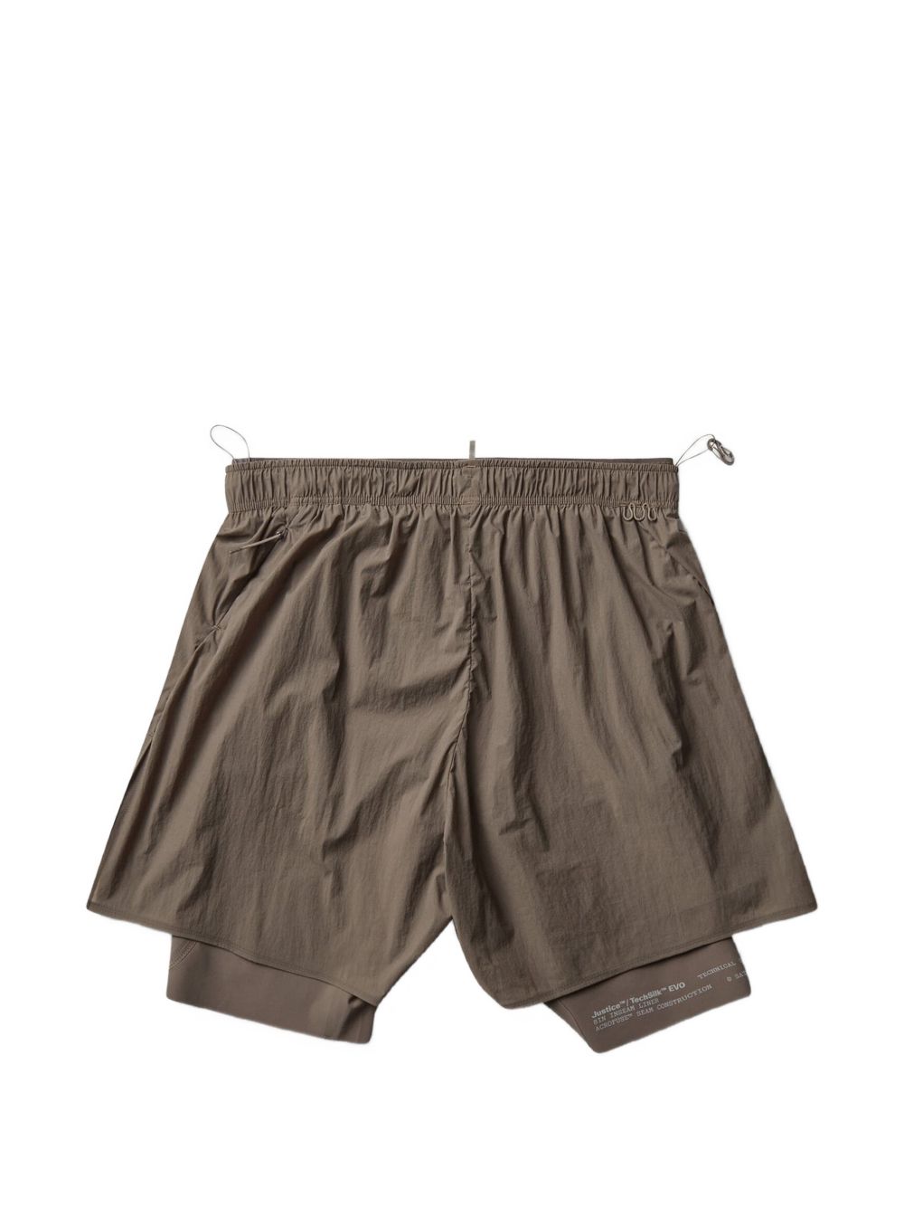 Shorts tecnici da running in marrone 