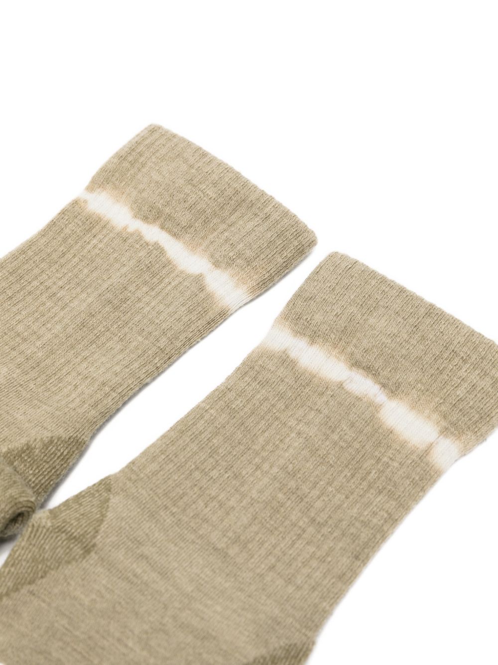 Calze effetto tie-dye in verde Satisfy - unisex 