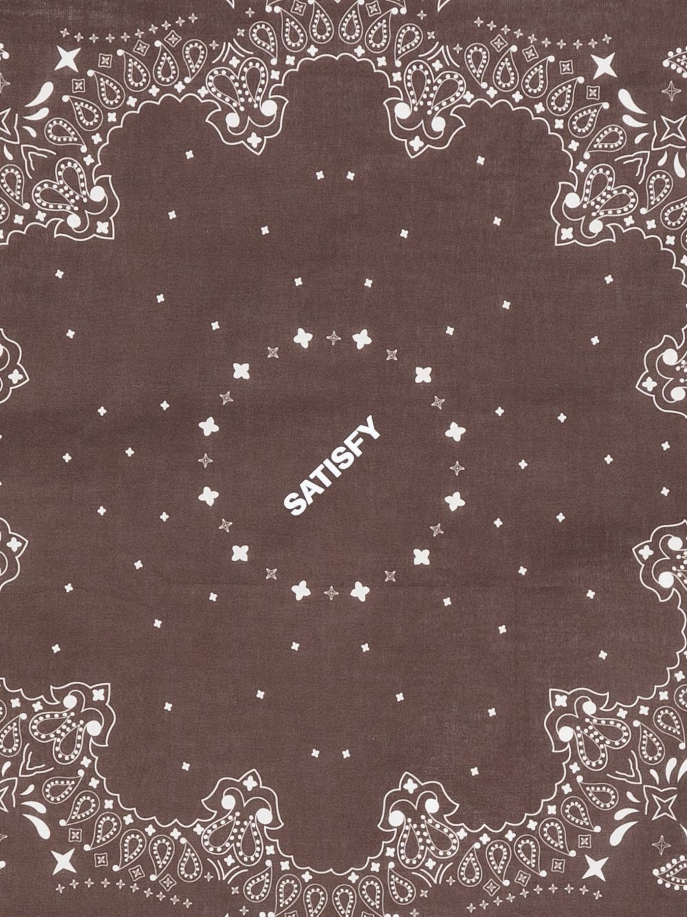 Bandana SoftCell con stampa paisley in marrone 