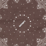 Bandana SoftCell con stampa paisley in marrone 