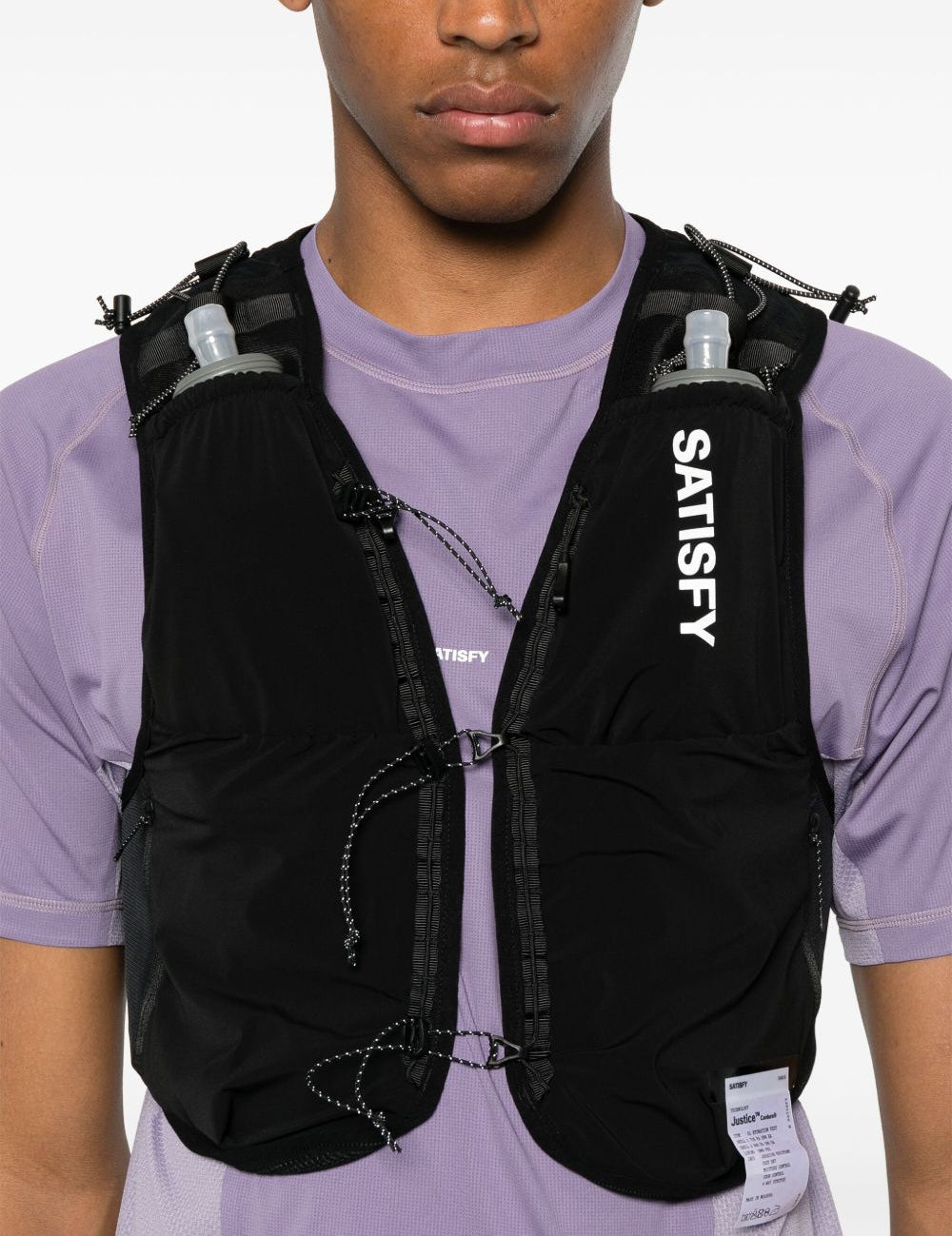 Gilet Justice e borracce in nero Satisfy - unisex 