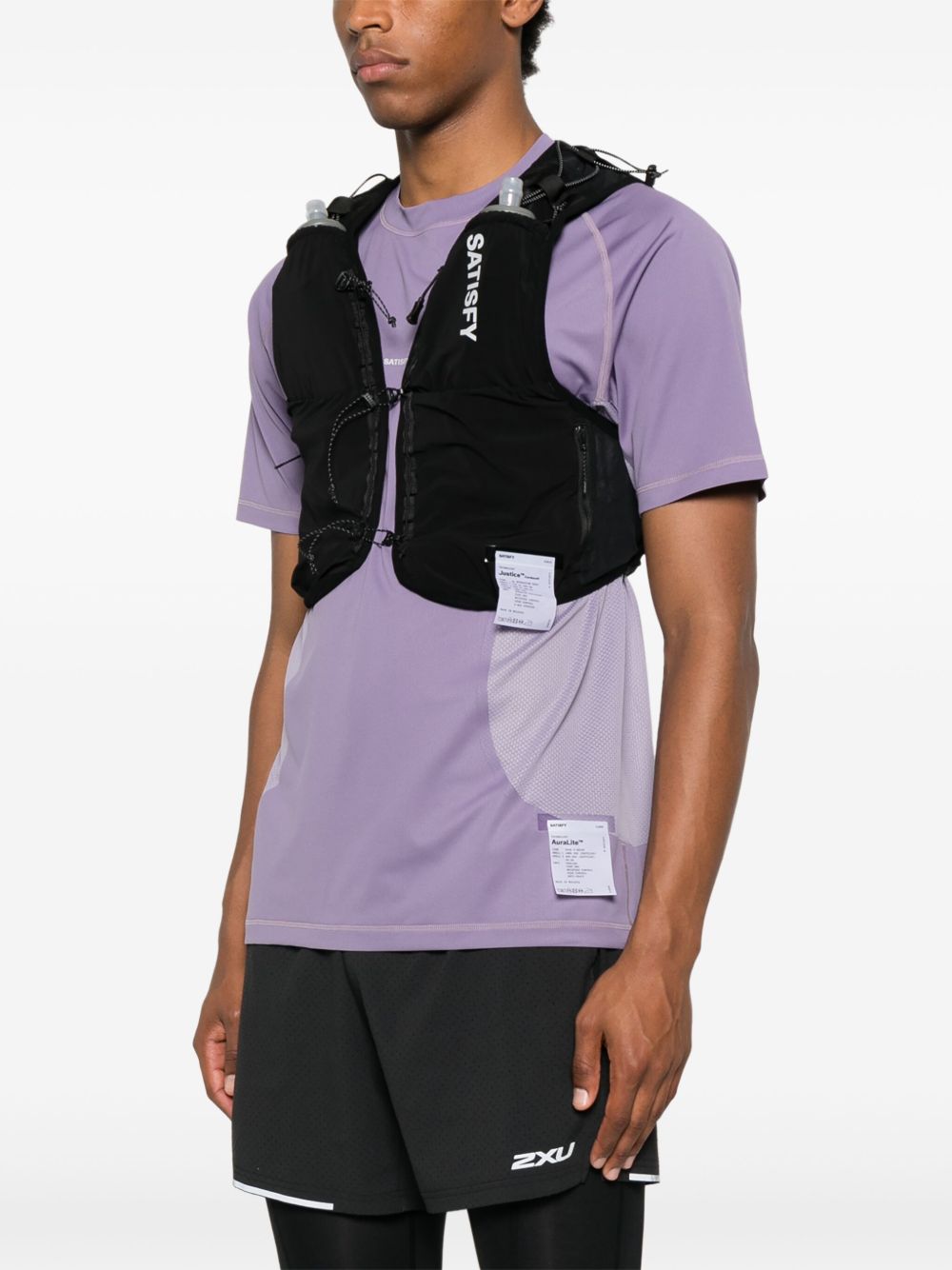 Gilet Justice e borracce in nero Satisfy - unisex 