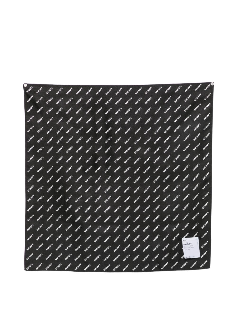 Sciarpa carre de soie softcell in nero Satisfy - unisex 