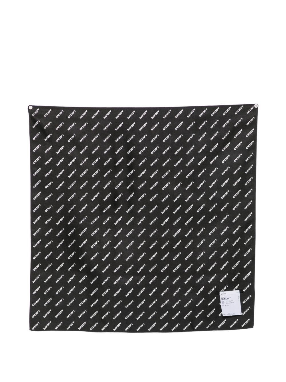 Sciarpa carre de soie softcell in nero Satisfy - unisex 