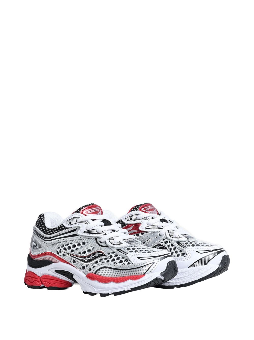 Sneakers con punta rotonda e pannelli in rosso Saucony - uomo 