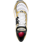 Sneakers Pro Grid Paramount in bianco e oro 